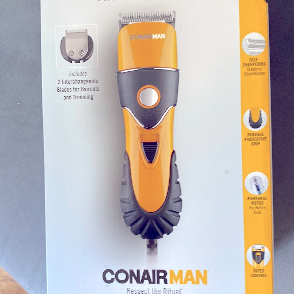 Conair trimmer & clipper set NIB iw/ deluxe storage case, 10 attachments & more!